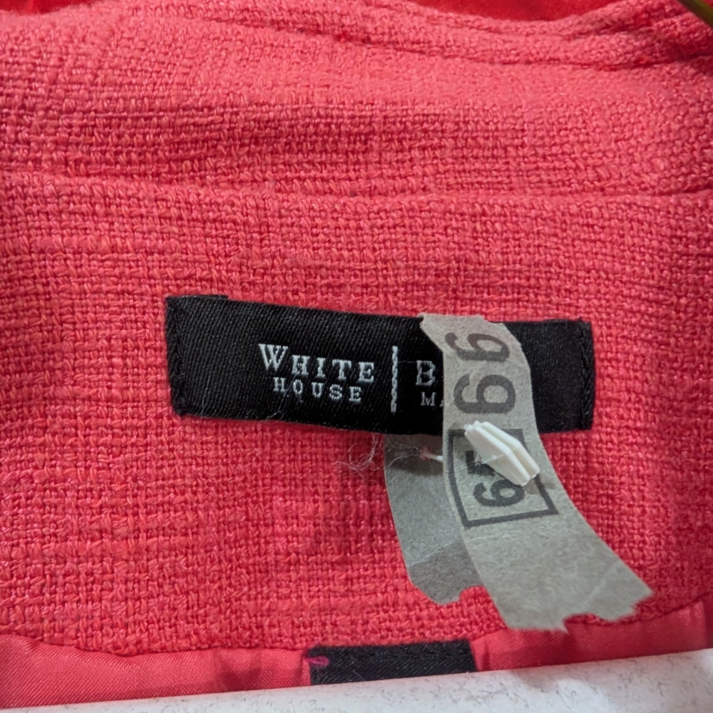 White House Black Market Coral Textured Jacket - Picture 4 of 14